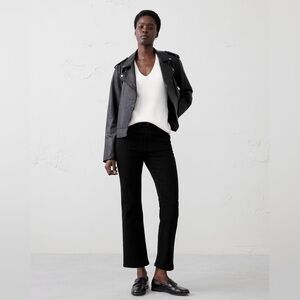 NWT! Banana Republic Black High-Rise Bootcut Cropped Jean - Multiple Sizes💎